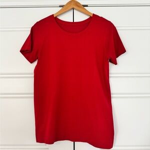 Lululemon Red Relaxed Swiftly Shirt